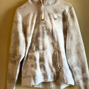 White and grey Holister hoodie